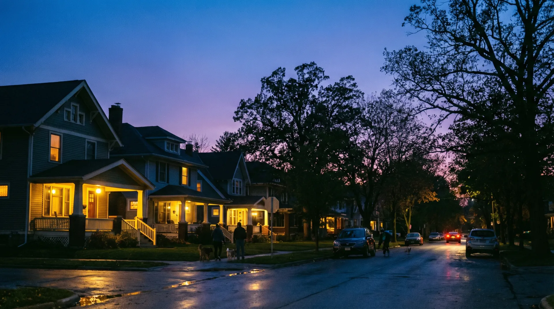 Residential streets in Garfield Park area